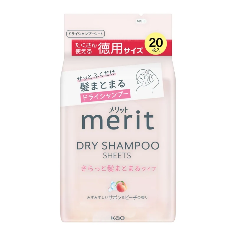 Merit Dry Shampoo Sheets Smooth Hair Type 20 Sheets