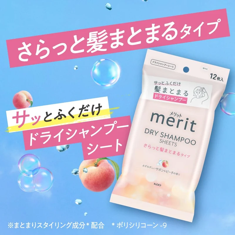 Merit Dry Shampoo Sheets Smooth Hair Type 20 Sheets