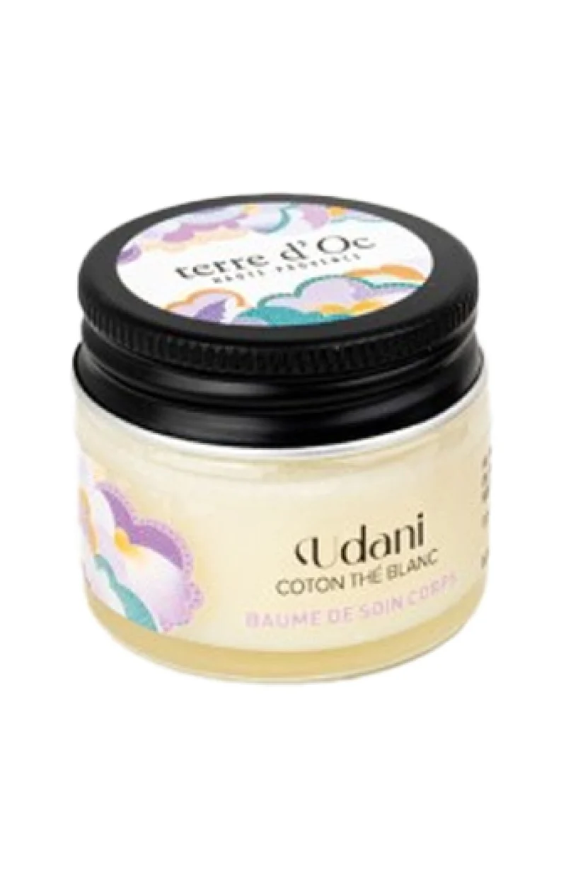 Beurre corporel bio - Udani - Coton thé blanc - 18 g