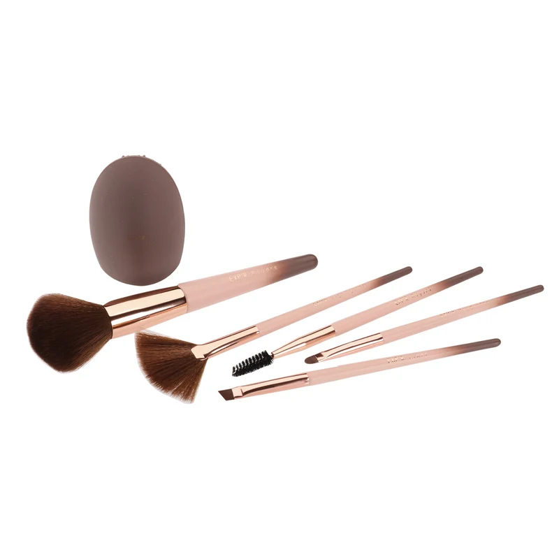 Coffret de 10 pinceaux de maquillage + gant nettoyant