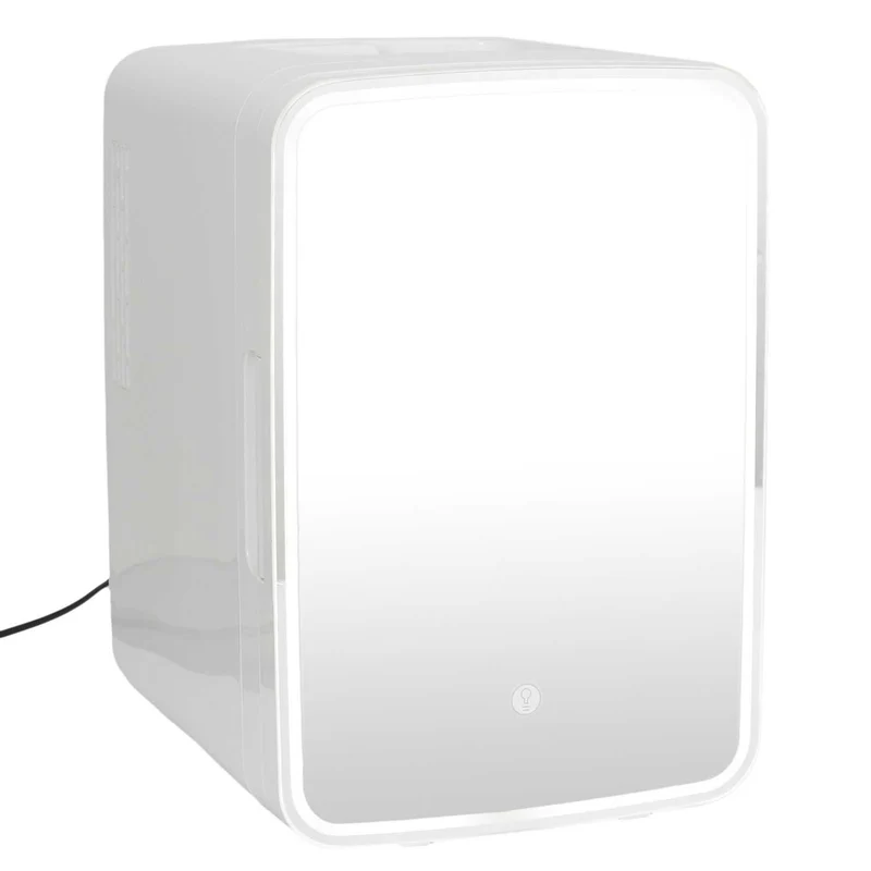 Réfrigérateur à cosmétiques avec miroir led
