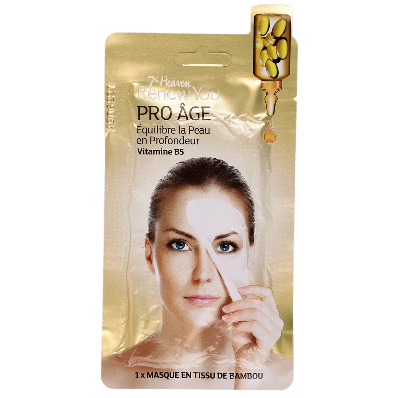 Masque visage en tissu vitamine B5