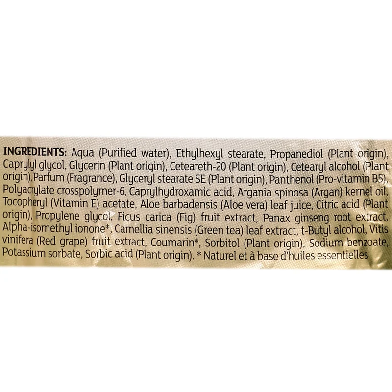 Masque visage en tissu vitamine B5