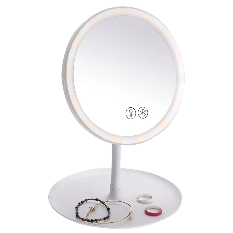 MIROIR ENCEINTE BLUETOOTH LED USB