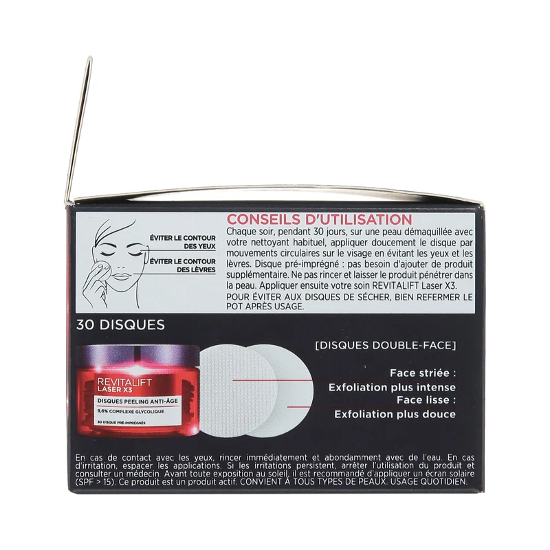 10 disques peeling anti-âge