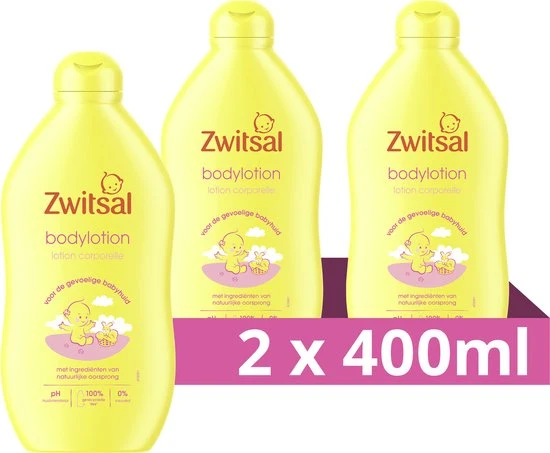 Zwitsal Baby Bodylotion - 2 x 400 ml - Voordeelverpakking