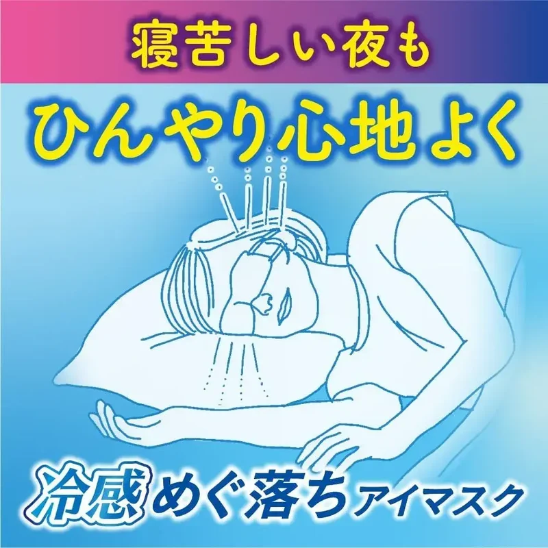 Megurhythm Cooling Eye Mask: Heat Absorbing Nighttime Relief