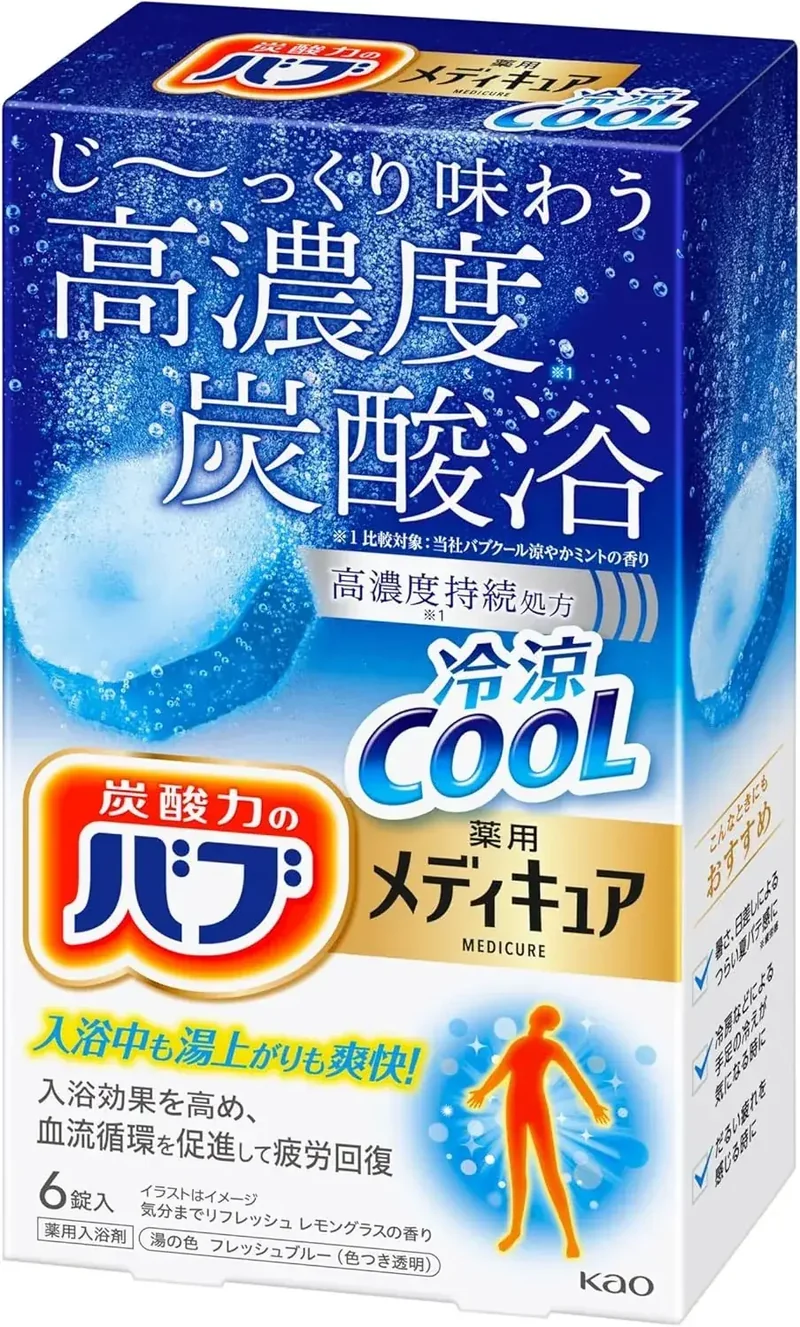 Bub Medicure Cooling Bath Tablets for Pain Relief, 6 Count