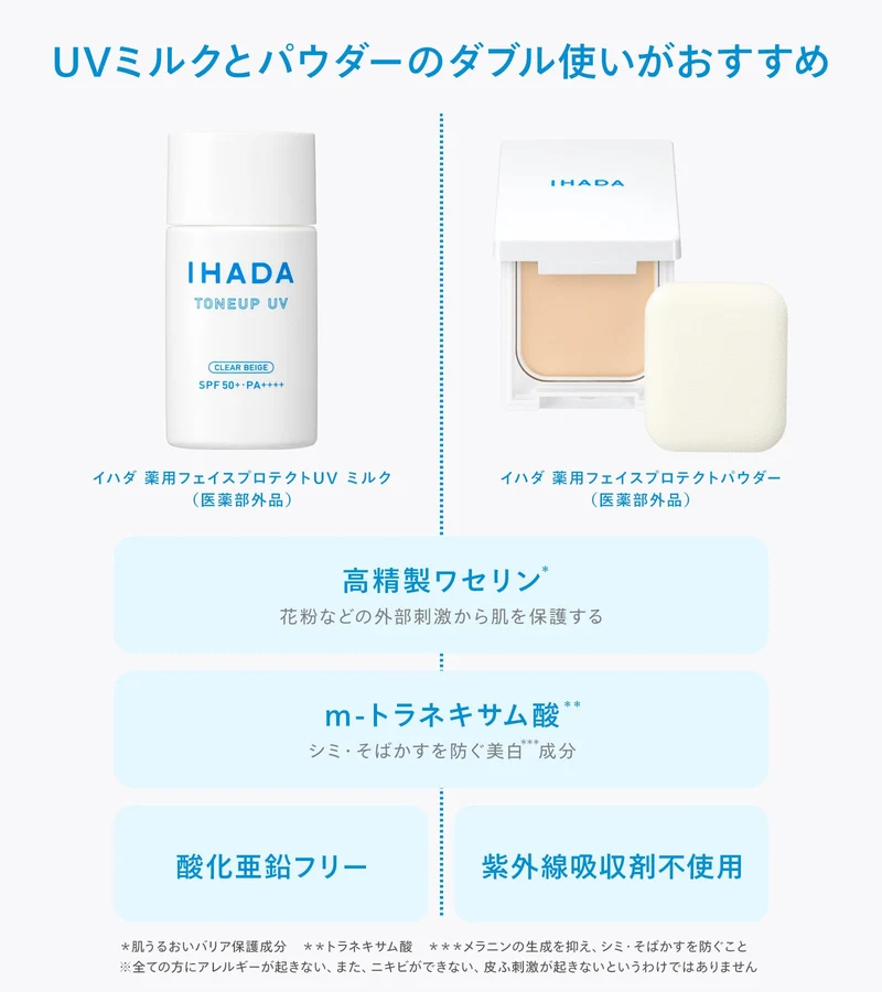 IHADA Face Protect Powder Compact & Puff 9 g