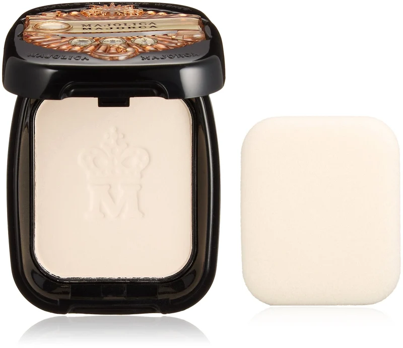MAJOLICA MAJORCA Pressed Pore Cover Lucent Face Powder with Puff 10 g