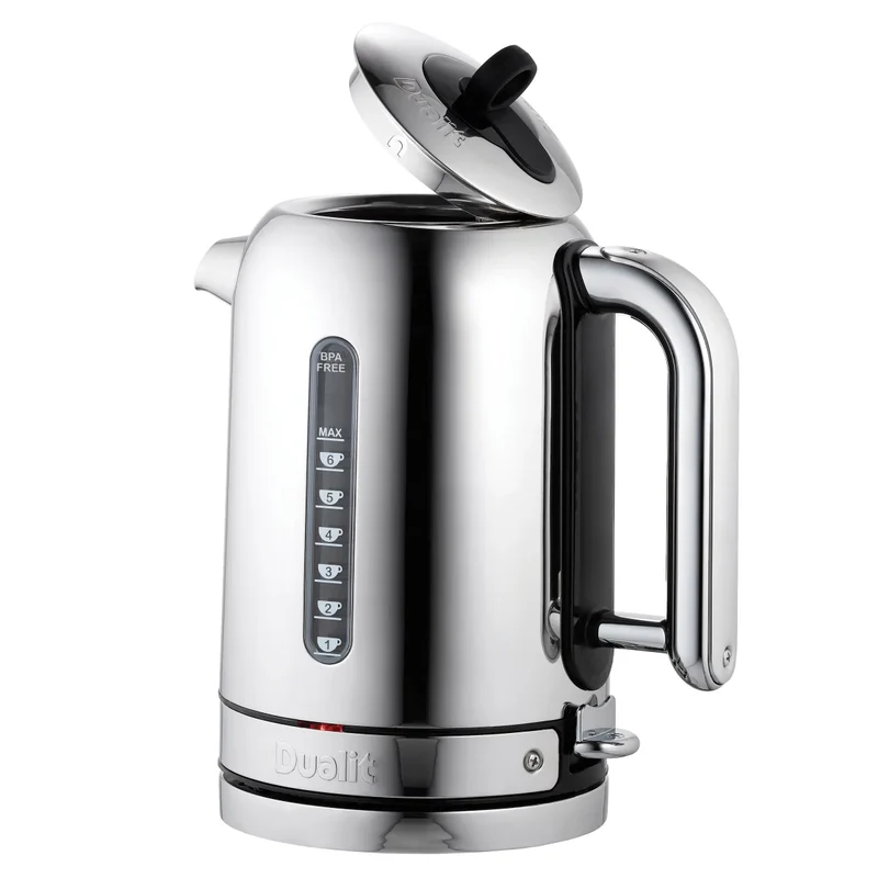 DUALIT - Bouilloire en Acier Inoxydable Poli de 1,7 L Classic
