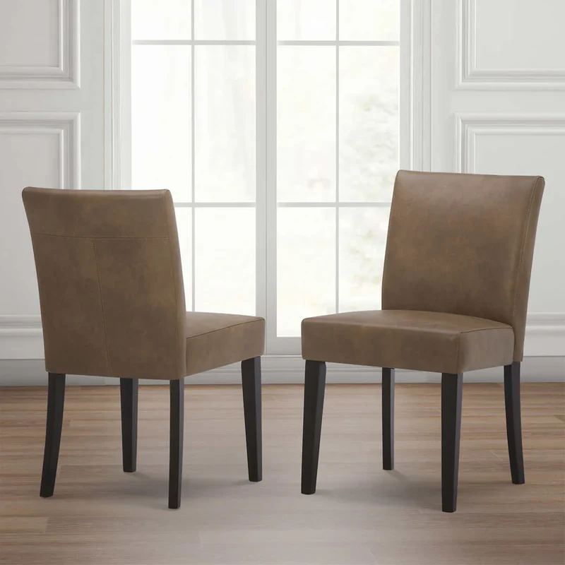 BECKETT - Ensemble de 2 Chaises de Salle à Manger Contemporaine