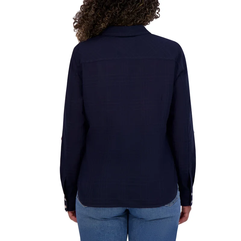 TOMMY HILFIGER - Blouse à Manches Retroussables pour Femme