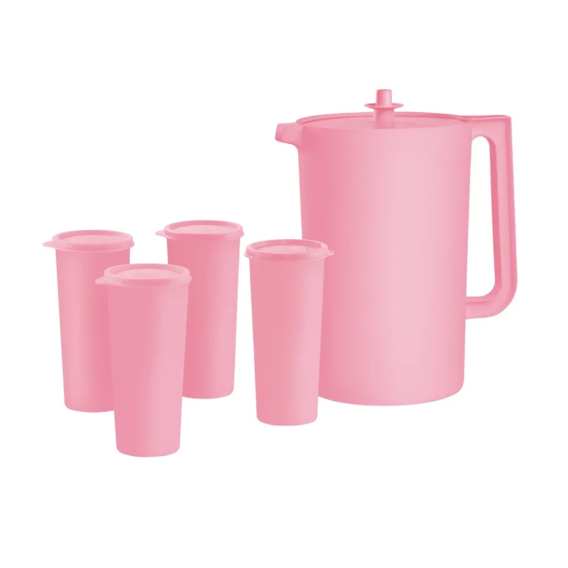 TUPPERWARE - Ensemble de Pichet et Gobelets Héritage, 5 Pièces