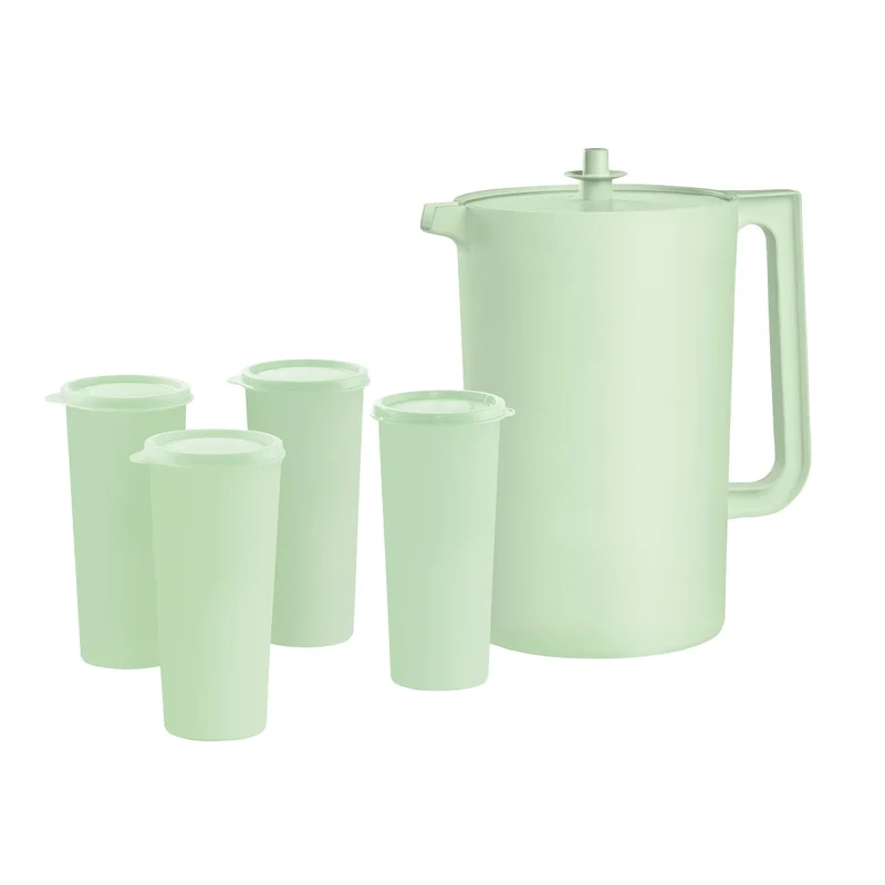 TUPPERWARE - Ensemble de Pichet et Gobelets Héritage, 5 Pièces