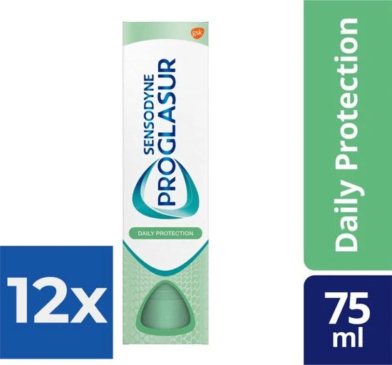 Sensodyne - Tandpasta - Pro Glasur - Daily Protection - 75ml x 12