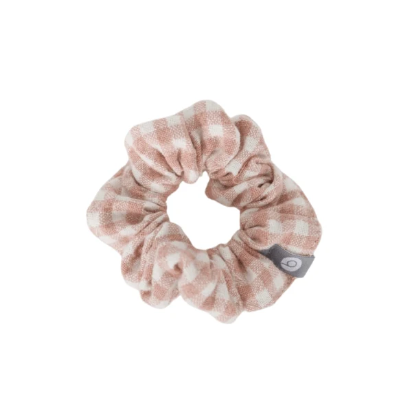 Chouchou format mini Carotté Rose