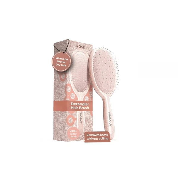 Brosse ovale démêlante Rosé Brillante