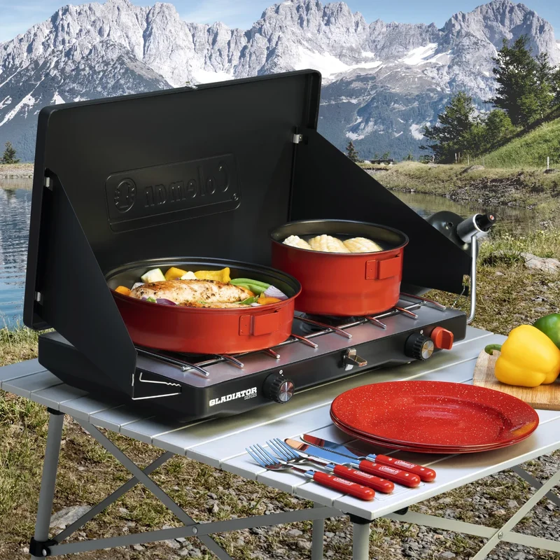 COLEMAN - Réchaud à 2 Brûleurs 20,000 BTU Gladiator
