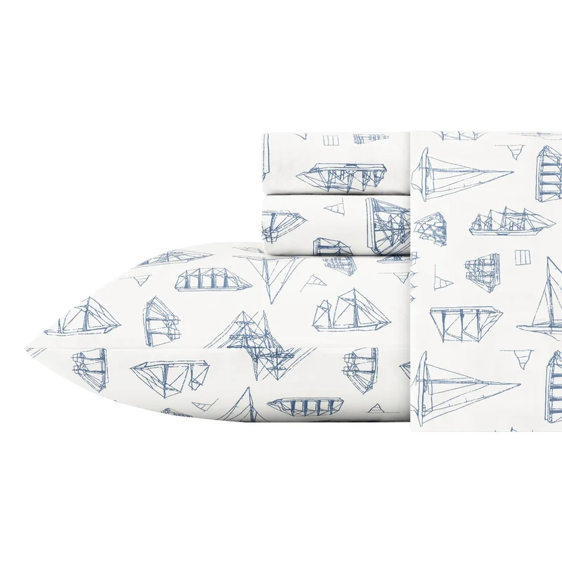 NAUTICA - Ensemble de Draps 4 Pièces