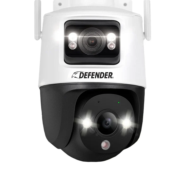 DEFENDER - Ensemble de 2 Caméras de Sécurité Guard Pro 3K+ *Boite Ouverte*