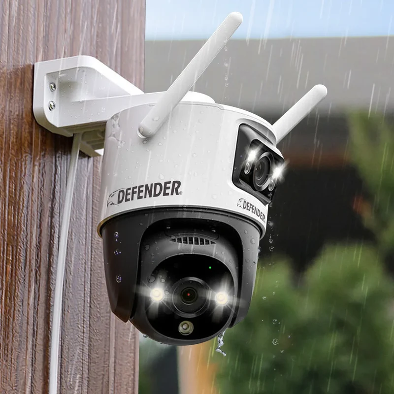 DEFENDER - Ensemble de 2 Caméras de Sécurité Guard Pro 3K+ *Boite Ouverte*
