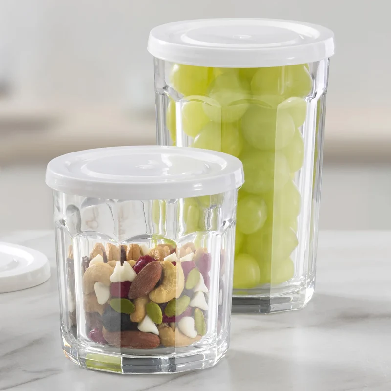 LIBBEY - Ensemble de 8 Verres avec Couvercles Atria