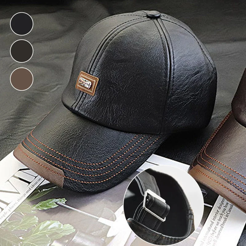 Cappello Unisex in PU Pelle – Regolabile e Isolato Termicamente