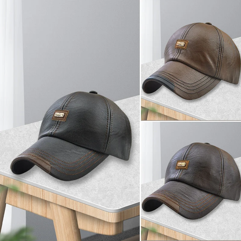 Cappello Unisex in PU Pelle – Regolabile e Isolato Termicamente