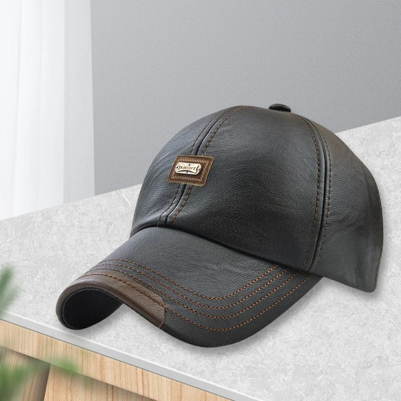Cappello Unisex in PU Pelle – Regolabile e Isolato Termicamente