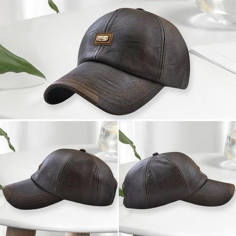 Cappello Unisex in PU Pelle – Regolabile e Isolato Termicamente