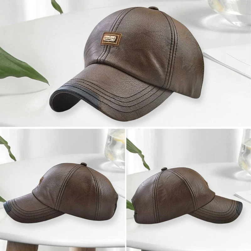 Cappello Unisex in PU Pelle – Regolabile e Isolato Termicamente