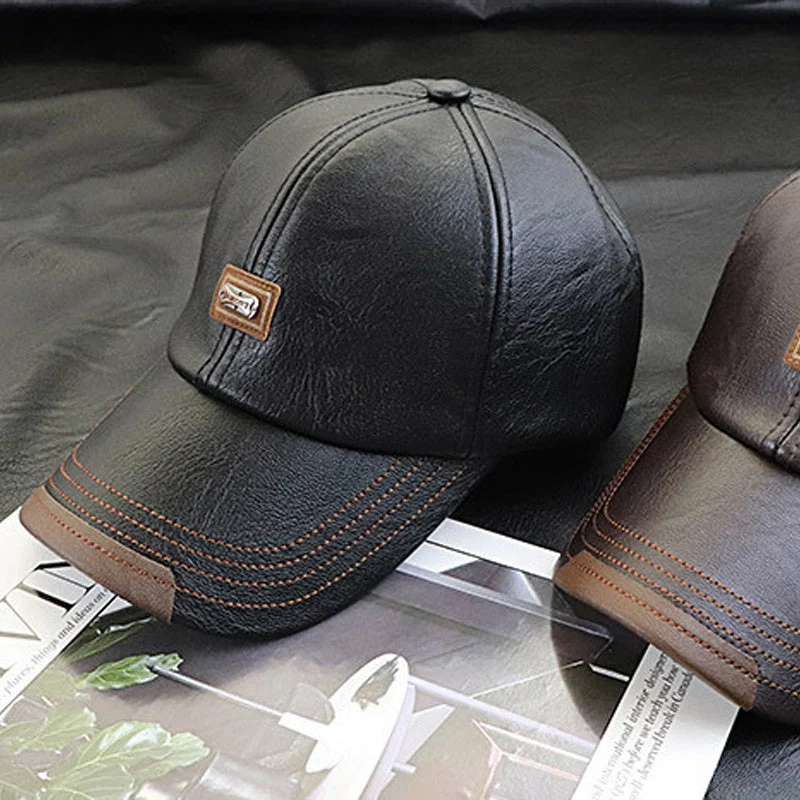 Cappello Unisex in PU Pelle – Regolabile e Isolato Termicamente