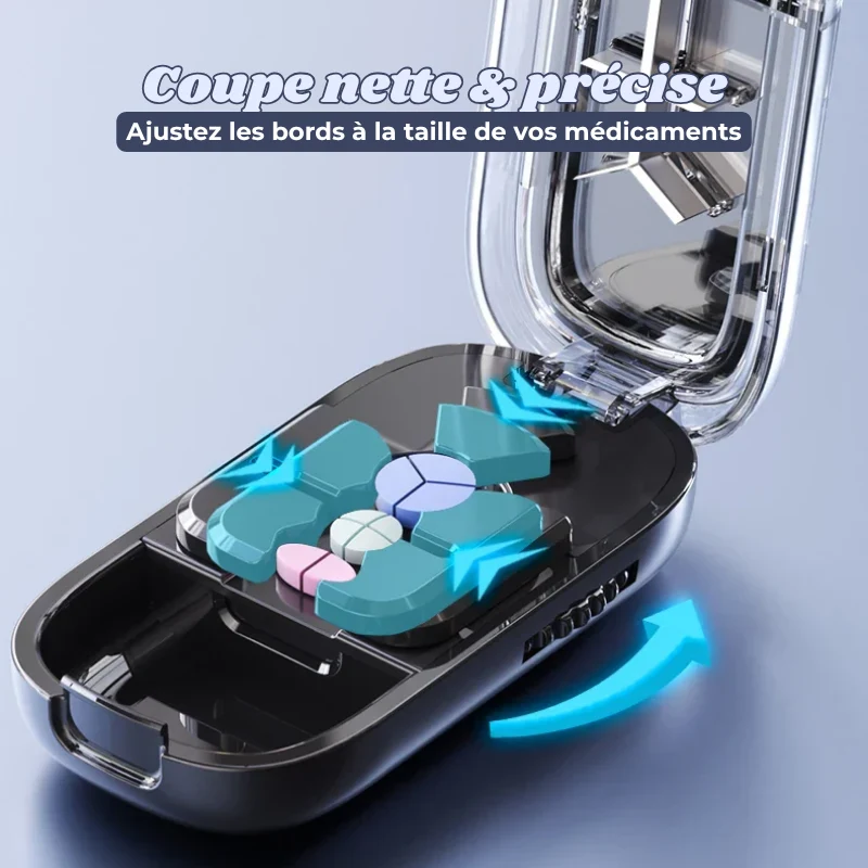 Coupe-Médicament 2/3/4 Parts Compact et Portable