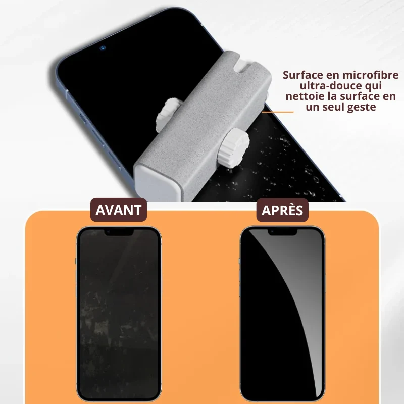 Mini Nettoyeur Spray de Lunettes & Écrans 3 en 1