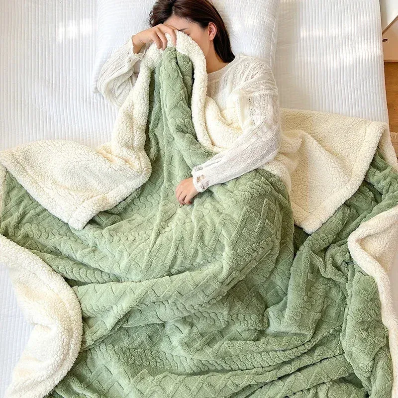Plaid Molletonné en Flanelle ULTRA Chaud