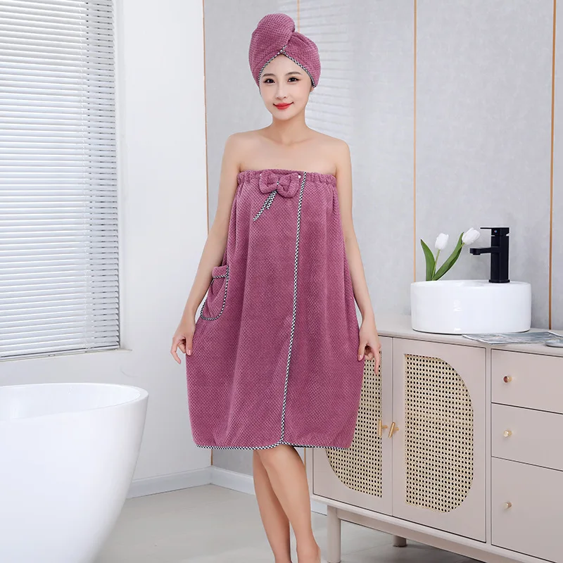 Cocooning Bath - Ensemble 2PCS de Serviettes de Bain Femme