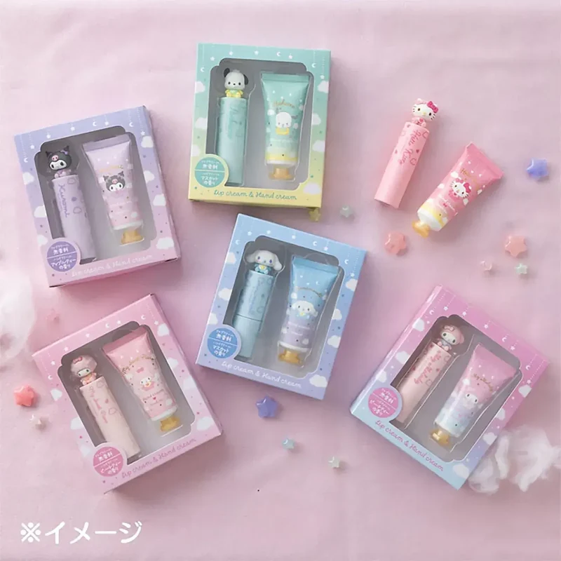 Sanrio Character Lip Balm & Hand Cream Skincare Duo for Teens