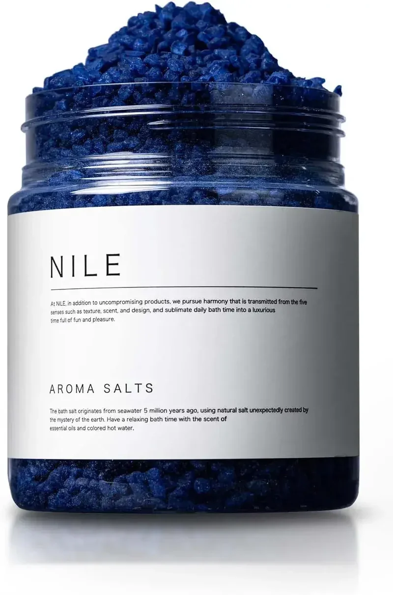 Nile Natural Marine Salt Bath Soak Hydrating Lavender Bergamot 300g