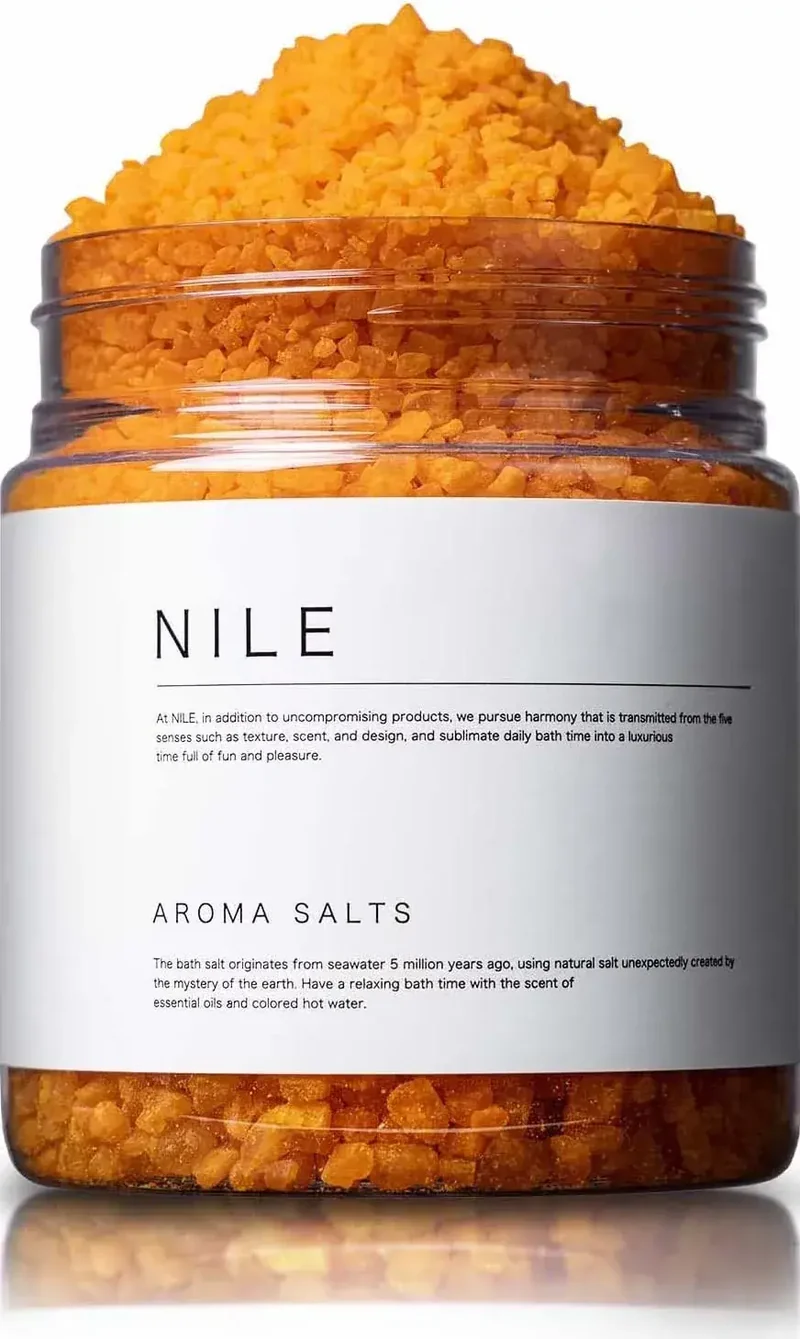 Nile Natural Marine Salt Bath Soak Hydrating Lavender Bergamot 300g