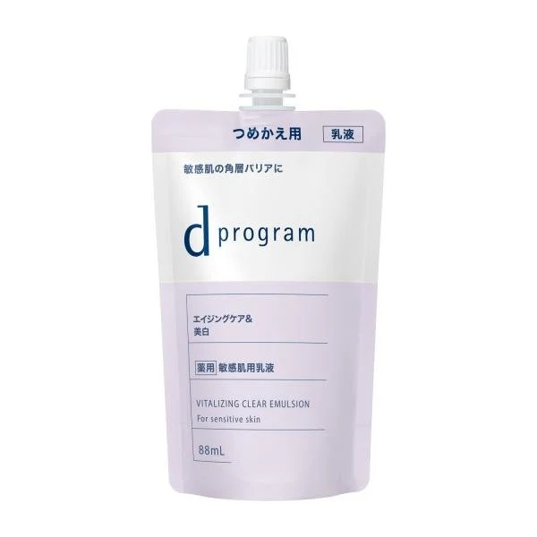 Shiseido d program Vitalizing & Clear Emulsion EX Refill 88mL