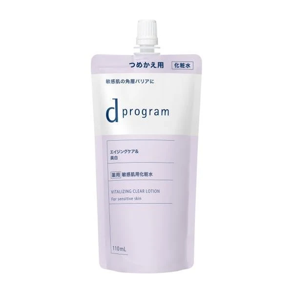 Shiseido d program Vitalizing & Clear Lotion EX Refill 110mL