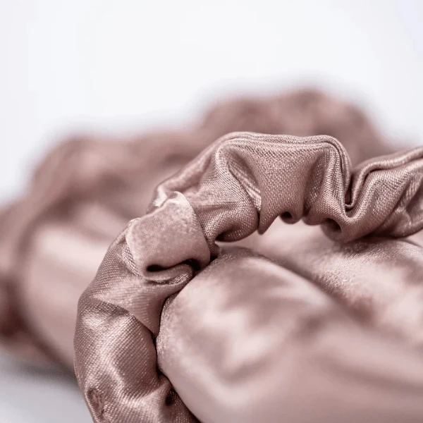 Ensemble de boucles en satin - Rose vintage