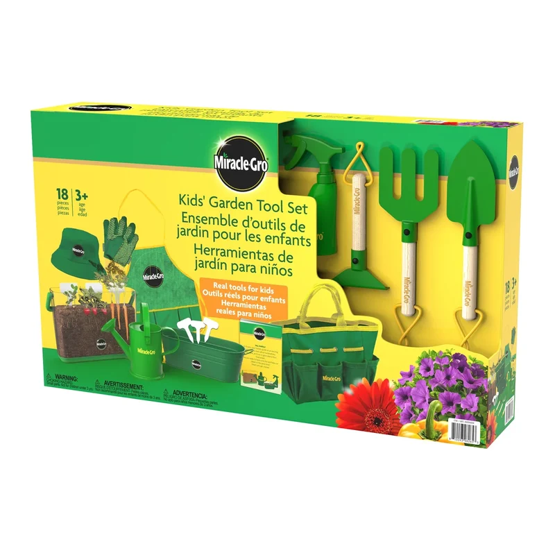 MIRACLE GRO - Ensemble d'Outils de Jardin pour les Enfants