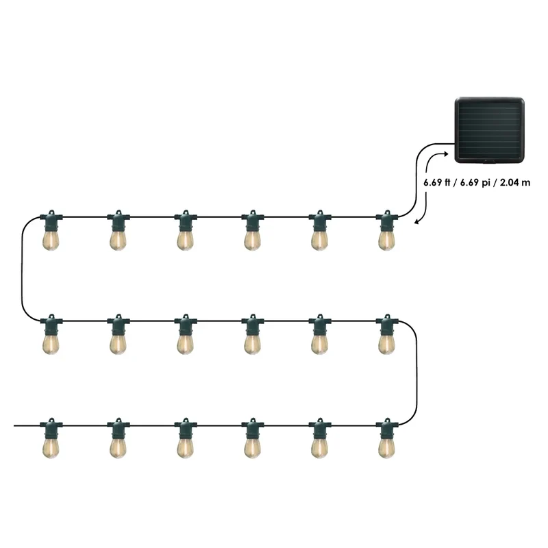 SUNFORCE - Guirlande Solaire de 36 pi