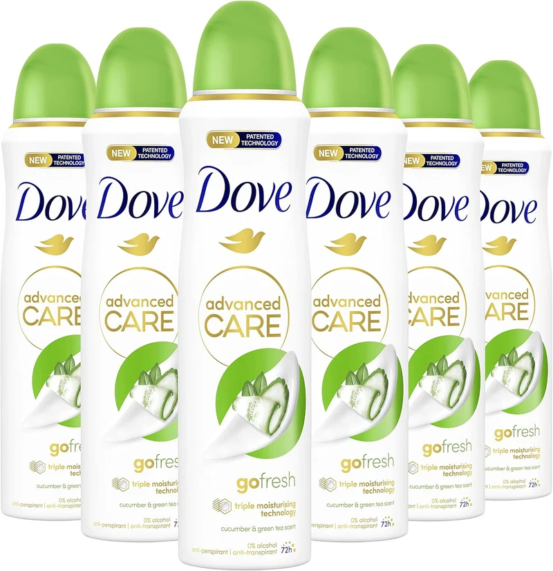 Dove Advanced Care Go Fresh Cucumber & Green Tea 6 x150 ml