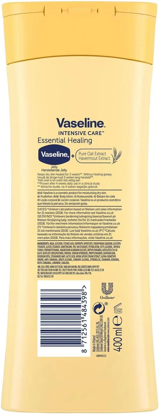 vaseline essential healing 400 ml 1 stuks