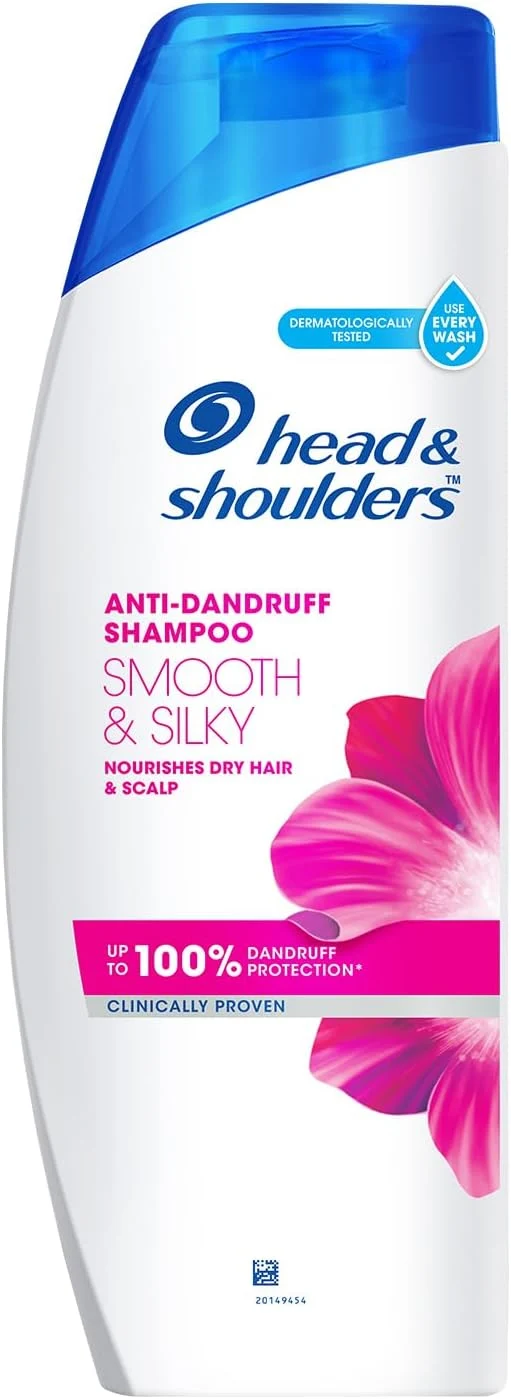 HEAD AND SHOULDERS SILKY&SMOOTH SHAMPOO 180ML 4 stuks