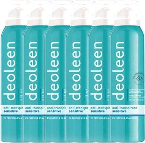 Deoleen Deodorant Spray Gevoelige Huid - Deodorant - 6x 150 ml