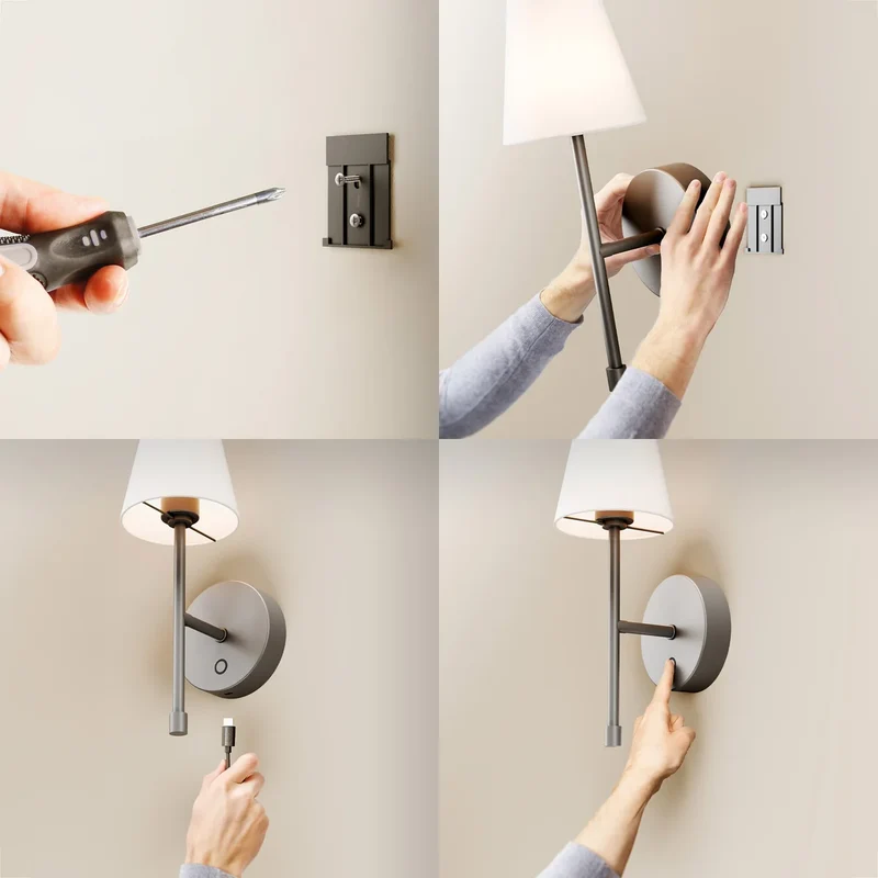 GLOBE - Paquet de 2 Appliqués Rechargeables